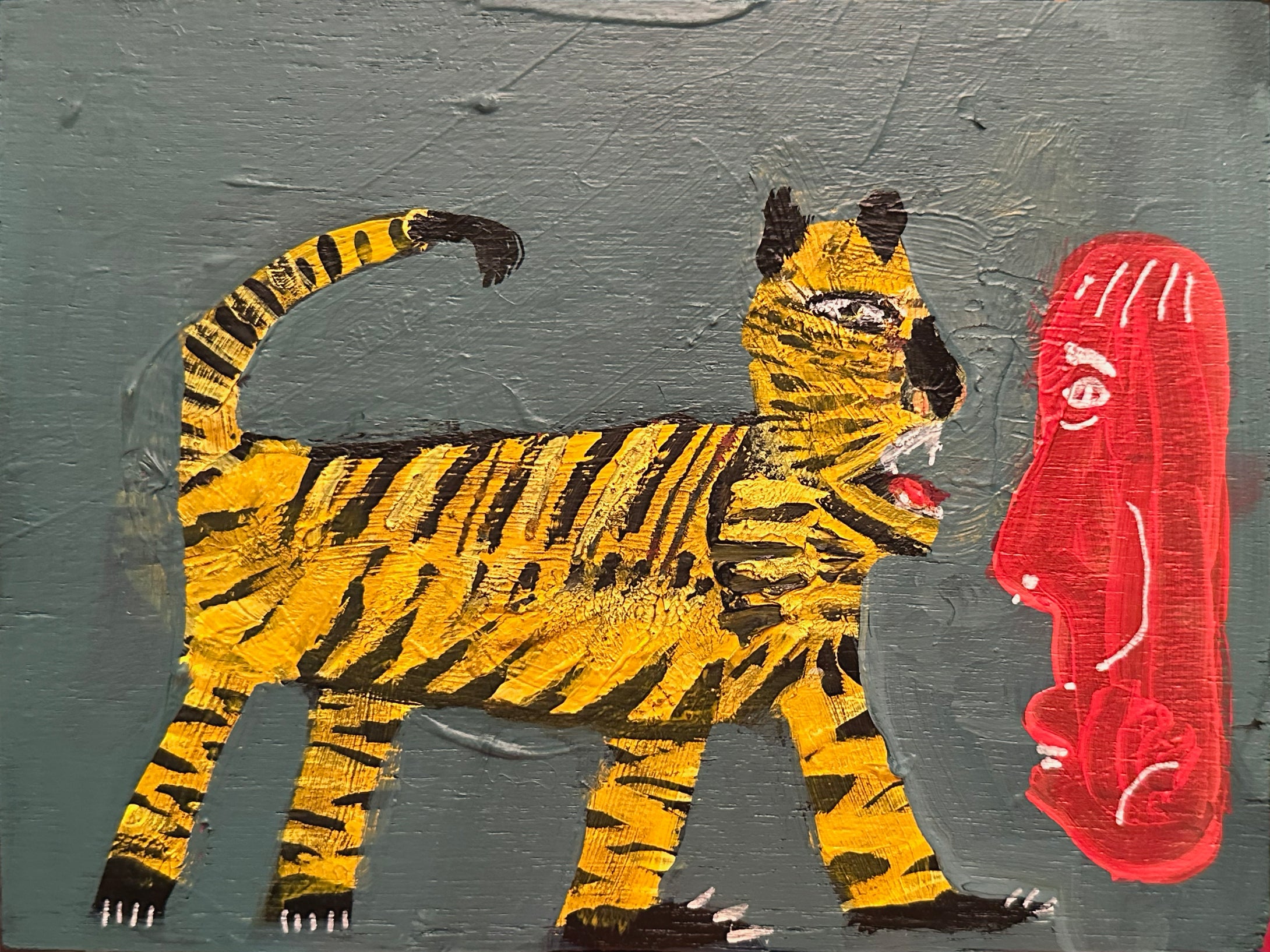 Talking to the red head