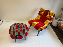 Load image into Gallery viewer, striped stool