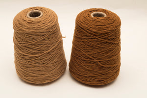 Golden brown 100% rug wool